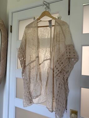 Lightweight Crochet Chico Cover up L/XL